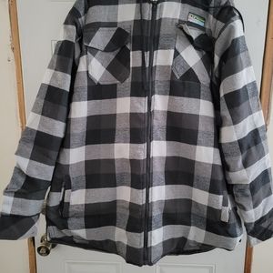 Zip up hooded flannel
